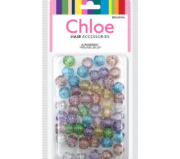 Chloe Round Beads Glitter Crystal Assorted 60pcs