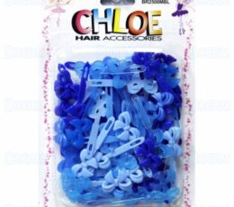 CHLOE BARRETTE #08 NEAT RIBBON(S) 60 BLUE MIX
