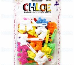 CHLOE BARRETTE #09 TWIN BEAR 32PC ASSORTED