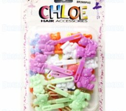 CHLOE BARRETTE #09 TWIN BEAR 32PC PASTEL