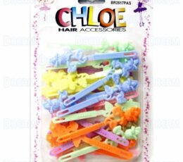 CHLOE BARRETTE #17 ROSEBUD 28PC PASTEL