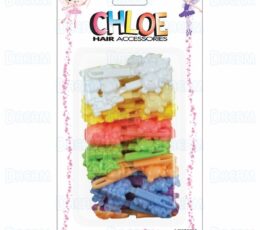 CHLOE BARRETTE #19 TWIN ANIMAL 32PC PASTEL