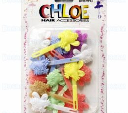 CHLOE BARRETTE #27 HEART BUTTERFLY 2 PASTEL
