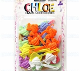 CHLOE BARRETTE #31 ROPE-TIED HEART28 PASTEL
