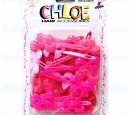 CHLOE BARRETTE #45 NEAT RIBBON 32PC Pink MIX