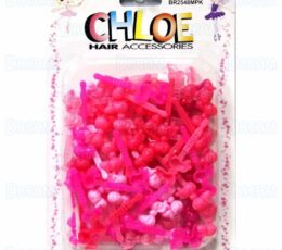 CHLOE BARRETTE #48 CHUBBY RIBN(S)60P Pink MIX