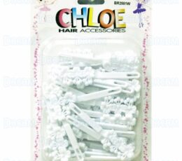 CHLOE BARRETTE #51 CHERRY BLOSSOM 32 White