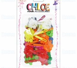 CHLOE BARRETTE #52 FLOWER WAGON 28PC PEARL