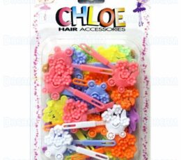 CHLOE BARRETTE #52 FLOWER WAGON 28PC PASTEL