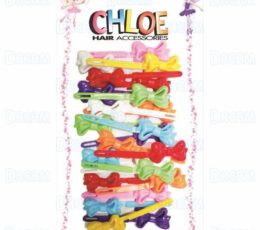 CHLOE BARRETTE #70 CREAMY RIBBON 32P ASSORTED