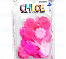 CHLOE BARRETTE #74 DAISY 24PC Pink MIX (Copy)