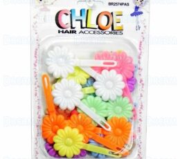 CHLOE BARRETTE #74 DAISY 24PC PASTEL