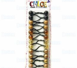 CHLOE PONYTAIL #2616 Brown ASSORTED 12PCS