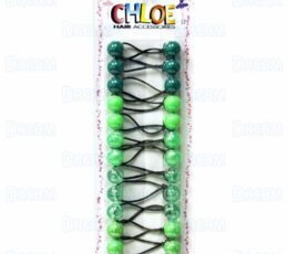 CHLOE PONYTAIL #2616 Green ASSORTED 12PCS