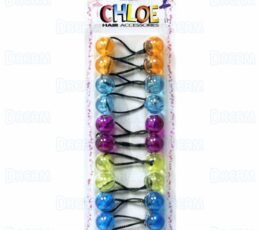 CHLOE PONYTAIL #2620 TRANSPARENT-3 10PCS