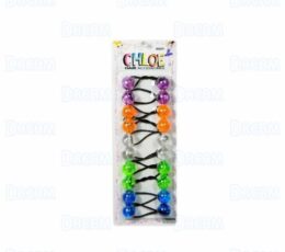 CHLOE PONYTAIL #2620 TRANSPARENT-4 10PCS