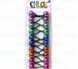 CHLOE PONYTAIL #2620 X-MAS 10PCS