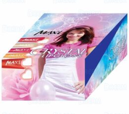 MAXI LIP GLOSS CRYSTAL with HEART ASS 48PCS