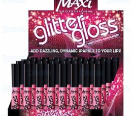 MAXI LIP GLOSS GLITTER BRUSH ON 24PCS