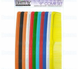 Brittny 9″ Breakable Comb – Bulk, Assorted Clear Colors