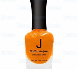 J NAIL POLISH #009 NEON OrangeRed 6PCS