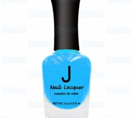 J NAIL POLISH #020 AQUA BLUE 6PCS
