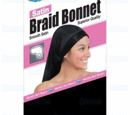 DREAM WOMENS SATIN BRAID BONNET Black