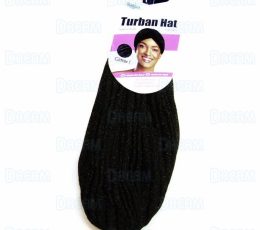 DREAM WOMENS TURBAN HAT-GLITTER G/BLK